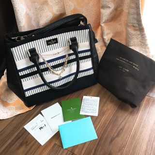 ケイトスペードニューヨーク(kate spade new york)のkate spade ストライプ ♡(ハンドバッグ)