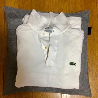 ラコステ(LACOSTE)のラコステ ポロシャツLACOSTE  L1212   ホワイト サイズM 美品(ポロシャツ)