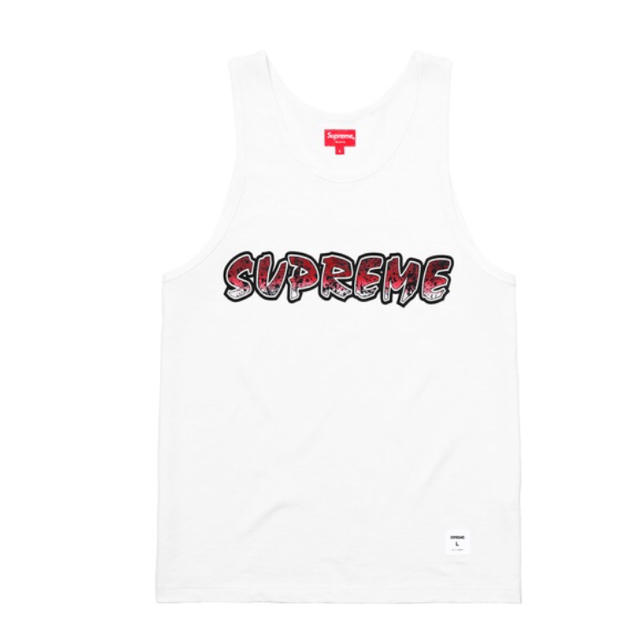 Supreme(シュプリーム)のシュプリーム タンクトップ 白 S 国内正規品 オンライン購入 ホワイト メンズのトップス(タンクトップ)の商品写真