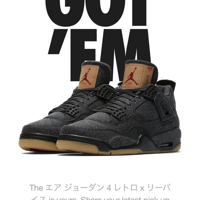 Jordan 4 levi’s 28