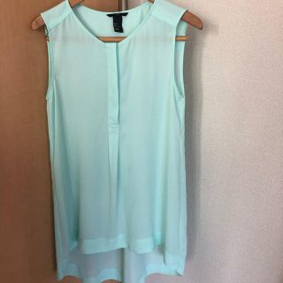 エイチアンドエム(H&M)のH&M  ノースリーブ シャツ(シャツ/ブラウス(半袖/袖なし))