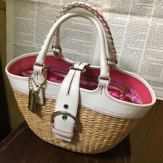 コーチ(COACH)のまや様 7/10までお取り置きです。コーチ かごバッグ(かごバッグ/ストローバッグ)