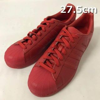 アディダス(adidas)の【27.5】 アディダス オリジナルス スーパースター 赤 新品 180622(スニーカー)