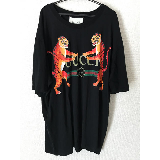 Gucci gucci tiger logo Tシャツの通販 by yusuke｜グッチならラクマ