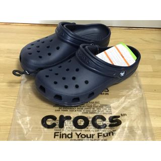 クロックス(crocs)の15 クロックス crocs ネイビー サンダル 新品 タグ付 26cm(サンダル)