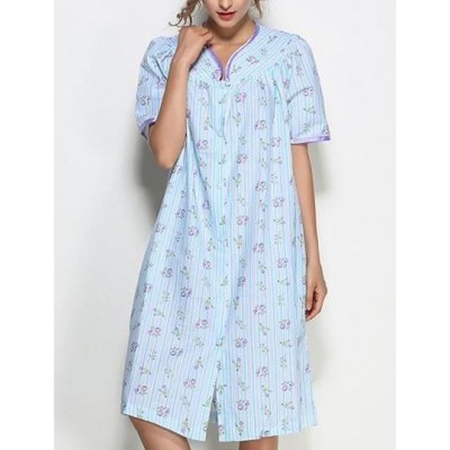 【送料無料】　ネグリジェ　ルームウェア　ナイトウェア　半袖　涼しい　Ｌ　 レディースのルームウェア/パジャマ(ルームウェア)の商品写真