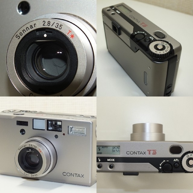 京セラ(キョウセラ)のCONTAX t3 スマホ/家電/カメラのカメラ(フィルムカメラ)の商品写真