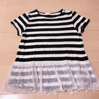 ジーユー(GU)の【最終値下げ】ボーダーTシャツ女の子用☆150cm(Tシャツ/カットソー)