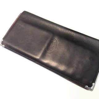 カルティエ(Cartier)のカルティエ cartier カボション 長財布 札入れ ブラック(長財布)