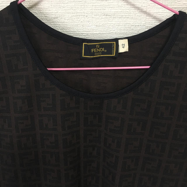 FENDI(フェンディ)のフェンディ FENDI ズッカ柄 Tシャツ レディースのトップス(Tシャツ(半袖/袖なし))の商品写真