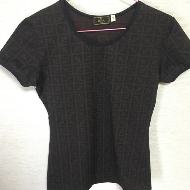 FENDI(フェンディ)のフェンディ FENDI ズッカ柄 Tシャツ レディースのトップス(Tシャツ(半袖/袖なし))の商品写真