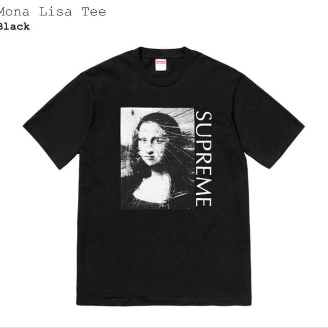 L size Supreme モナリザ Tシャツ 黒