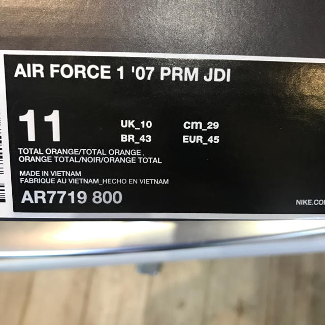 NIKE(ナイキ)のNIKE AIR FORCE 1 07 PRM JDI  29cm メンズの靴/シューズ(スニーカー)の商品写真