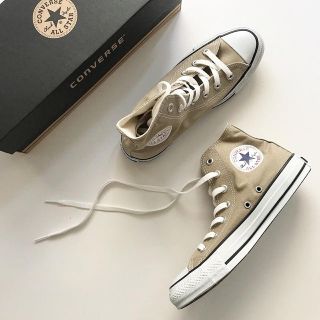 コンバース(CONVERSE)のコンバース ベージュ 美品 22.5(スニーカー)