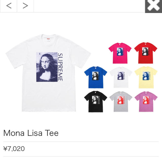 supreme mona lisa teeメンズ