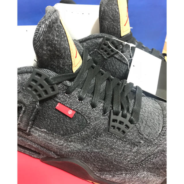 最安値】 NIKE  black 4 Jordan Air x Levi's - スニーカー 