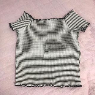 ザラ(ZARA)のZARA ボーダー オフショル(カットソー(半袖/袖なし))