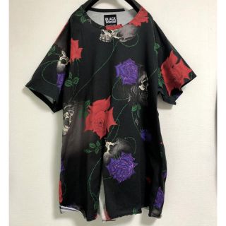 ヨウジヤマモト(Yohji Yamamoto)のYohji Yamamoto Black scandal スカルローズTシャツ(Tシャツ/カットソー(半袖/袖なし))