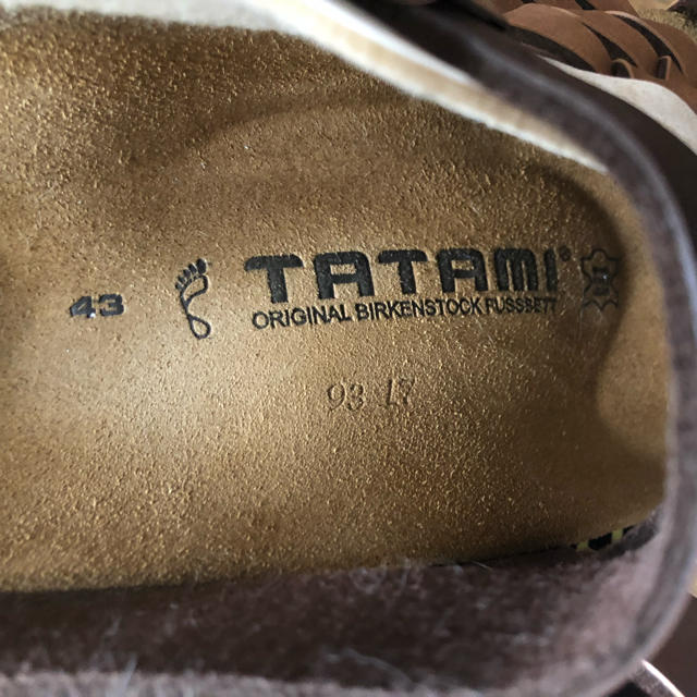 TATAMI ビルケンシュトック サンダル ホワイト×ブラウン サイズ43