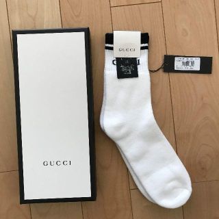 グッチ(Gucci)のGUCCI グッチ ソックス 靴下 L 26-28 ラインソックス 正規品(ソックス)