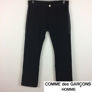 コムデギャルソン(COMME des GARCONS)の美品 コムデギャルソンオム カラーパンツ ボトムス ブラック サイズXS(デニム/ジーンズ)