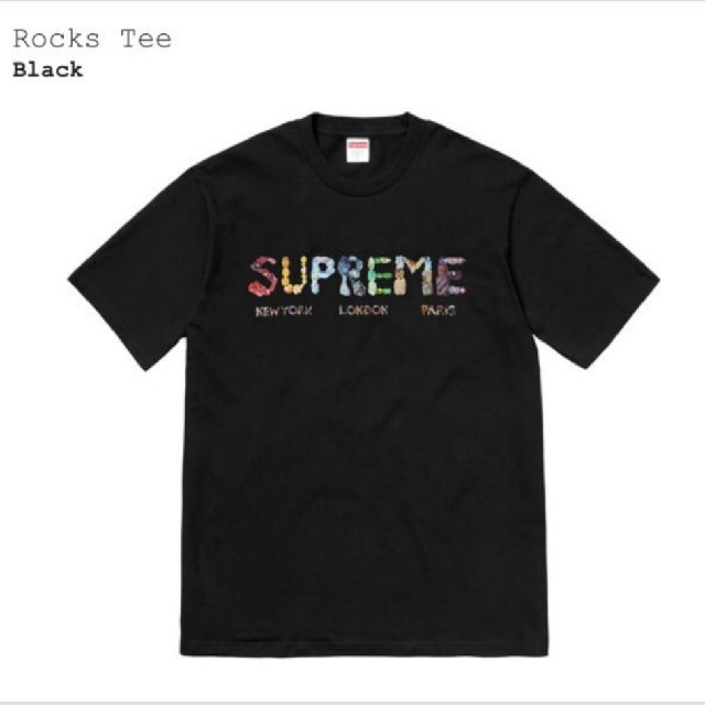 Supreme Rocks Tee ブラック Mサイズ