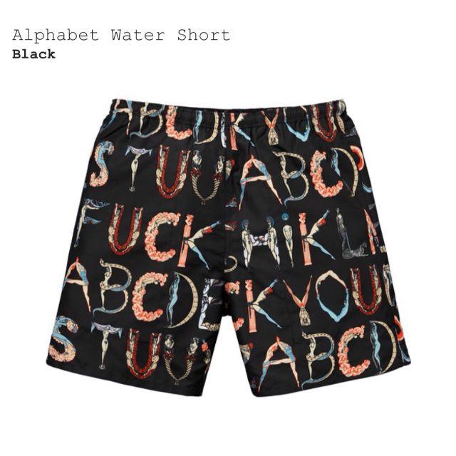 希少18ss Supreme Alphabet Water Short M