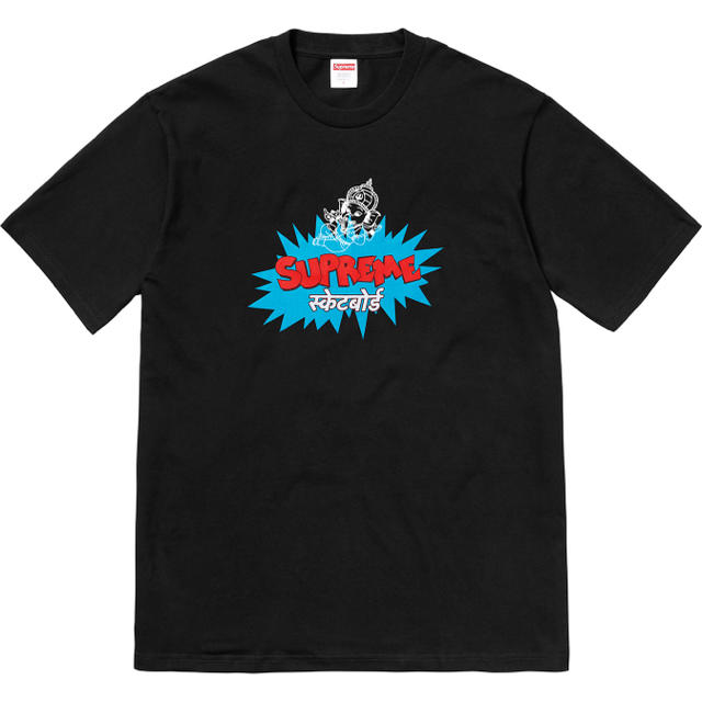 702S8SS19Supreme Ganesha Tee M BLACK