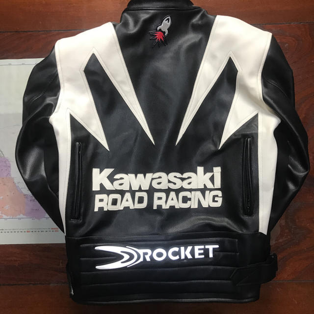 カワサキ(カワサキ)のカワサキ ライダースジャケット メンズのジャケット/アウター(ライダースジャケット)の商品写真