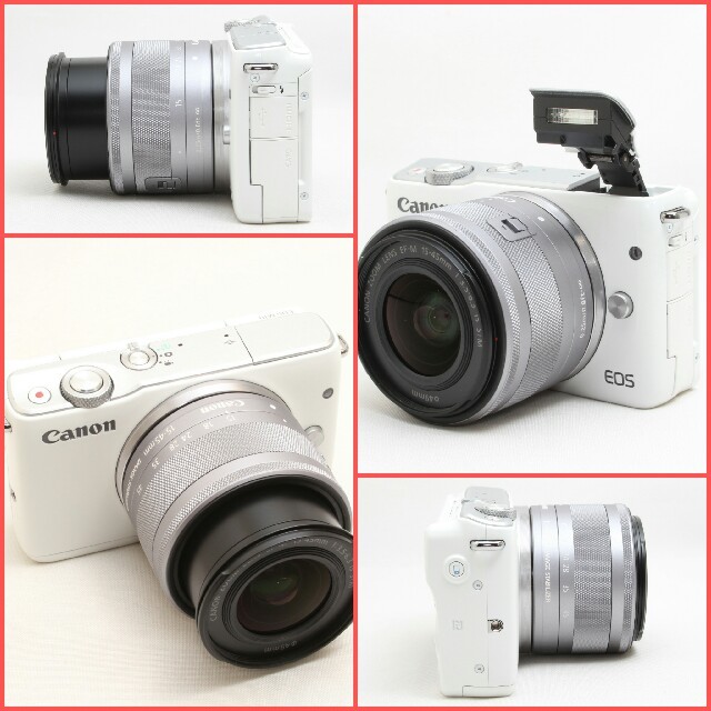 カメラ❤Wi-Fi標準搭載＆自撮り❤高性能ミラーレス一眼♪Canon EOS M10