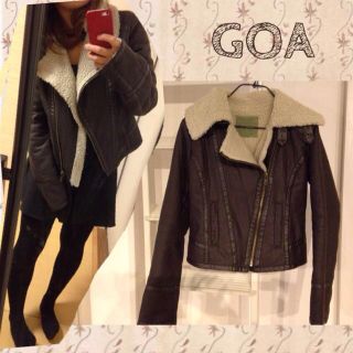 ゴア(goa)のGOA＊ボアムートンコート＊ライダース(ライダースジャケット)