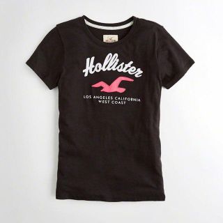 ホリスター(Hollister)の★新品/SALE★ホリスター★アップリケロゴ半袖Tシャツ (Black/M)(Tシャツ(半袖/袖なし))