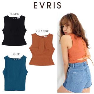 エヴリス(EVRIS)のEVRIS バックレース ノースリーブ(タンクトップ)