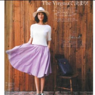 ザヴァージニア(The Virgnia)のThe Virgnia＊パープル スカート(ひざ丈スカート)