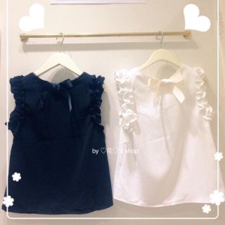 エブリン(evelyn)の黒フリル♡イエナ ボッシュ セオリー トッコ エムプルミエ アプ アナイ ルネ (シャツ/ブラウス(半袖/袖なし))