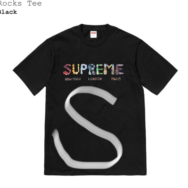 Supreme(シュプリーム)のsupreme Rocks Te 黒 メンズのトップス(Tシャツ/カットソー(半袖/袖なし))の商品写真