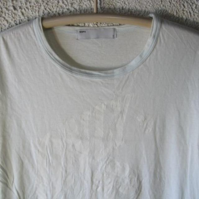 SHIPS(シップス)の854　シップス　SHIPS　爽やか　半袖　白プリント　tシャツ　人気 メンズのトップス(Tシャツ/カットソー(半袖/袖なし))の商品写真