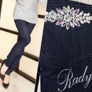 レディー(Rady)のRady♡ スキニーデニム ビジューポケ 新品(デニム/ジーンズ)