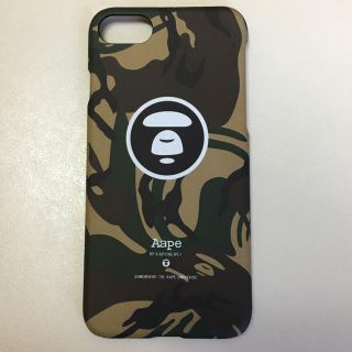 アベイシングエイプ(A BATHING APE)の《新品》iPhone7用 アベイシングエイプ 迷彩柄 緑 ハードケース(iPhoneケース)