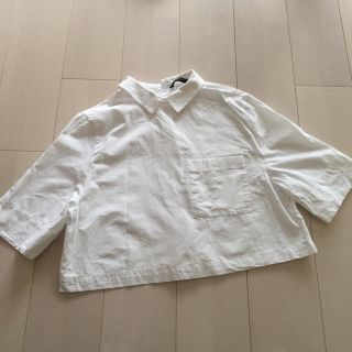 ザラ(ZARA)のZARA ZARA 半袖シャツ 白ホワイト トップス(シャツ/ブラウス(半袖/袖なし))