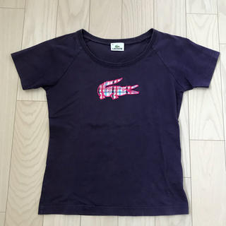 ラコステ(LACOSTE)のラコステ パープルTシャツ 40(Tシャツ(半袖/袖なし))