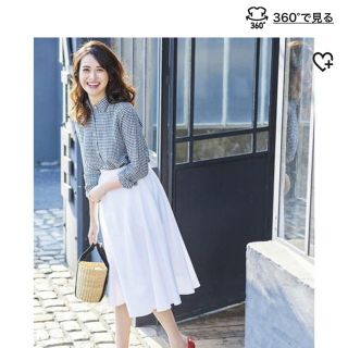 ユニクロ(UNIQLO)のUNIQLO プレミアムリネンギンガムシャツ 美品❣️(シャツ/ブラウス(長袖/七分))