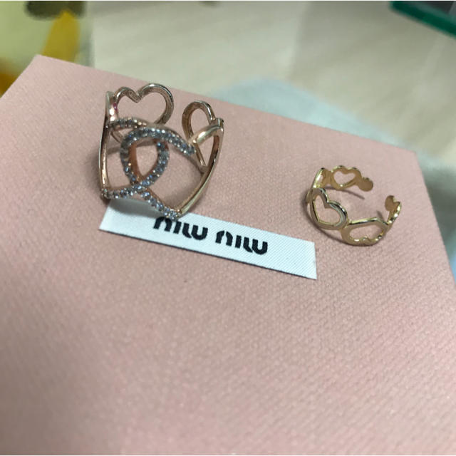 SNIDEL(スナイデル)のハートリング2個セット♡ レディースのアクセサリー(リング(指輪))の商品写真