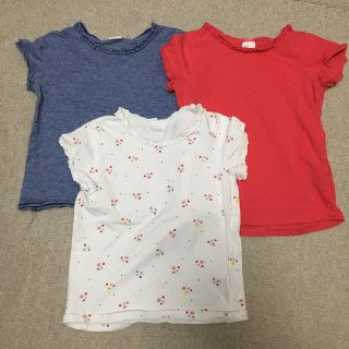 エイチアンドエム(H&M)のH&M キッズ用 3枚セットTシャツ 92センチ(Tシャツ/カットソー)