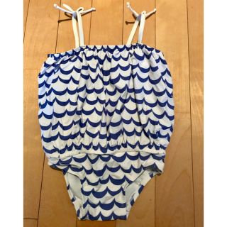 ベビーギャップ(babyGAP)のbaby Gap 水着 スイムスーツ 18-24ヶ月 90サイズ 北欧 白×青(水着)