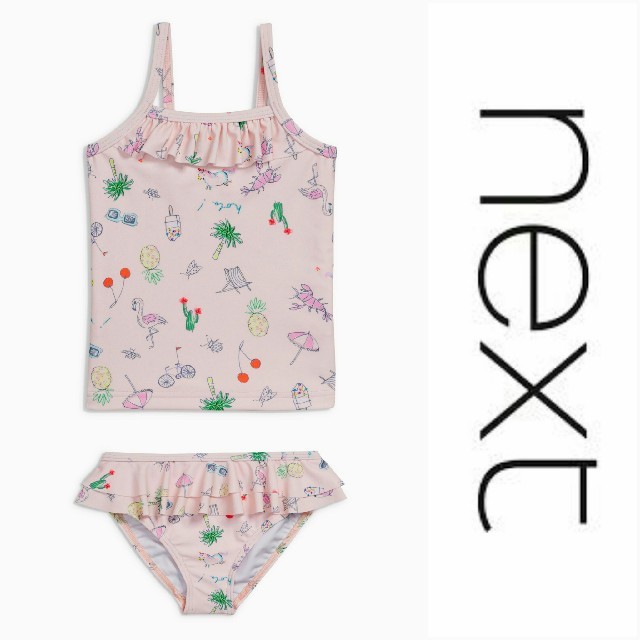 NEXT(ネクスト)のNEXT ネクスト プリント ビキニ 水着 キッズ/ベビー/マタニティのキッズ服女の子用(90cm~)(水着)の商品写真