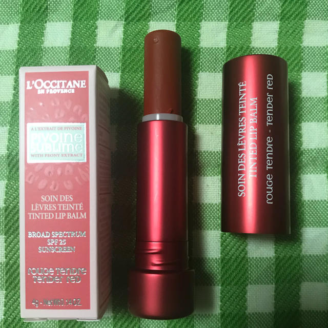 L'OCCITANE(ロクシタン)の♡未使用品訳ありロクシタンリップバーム♡(レッド口紅) コスメ/美容のベースメイク/化粧品(口紅)の商品写真