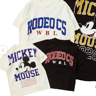 ロデオクラウンズワイドボウル(RODEO CROWNS WIDE BOWL)の新品  宮崎限定ミッキーT白(Tシャツ(半袖/袖なし))