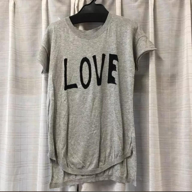 JET LABEL(ジェットレーベル)のjet ニット LOVE tシャツ レディースのトップス(Tシャツ(半袖/袖なし))の商品写真