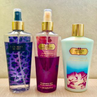 ヴィクトリアズシークレット(Victoria's Secret)のvictoria's secret' ボディミスト・ボディローション 3本セット(香水(女性用))